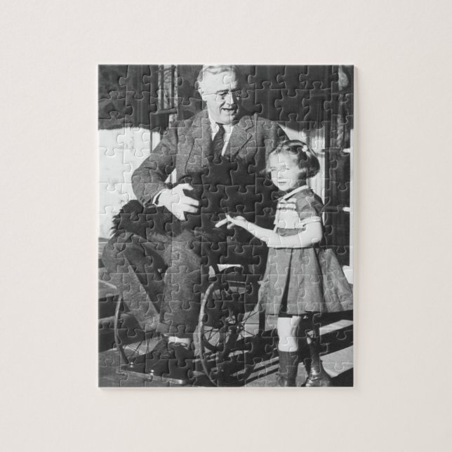 Puzzle Roosevelt dans un fauteuil roulant (Vertical)