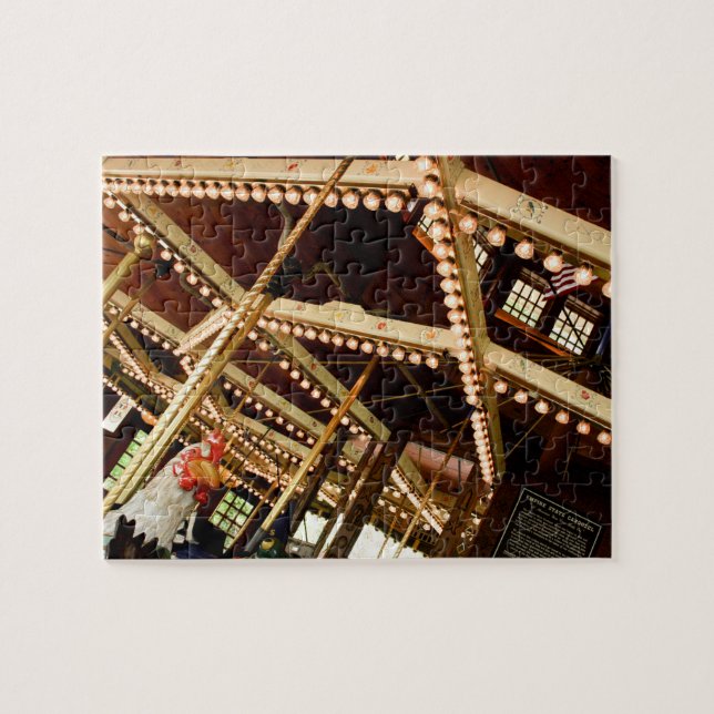 Puzzle Rooster de carrousel vintage (Horizontal)