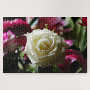 Puzzle Rose blanche