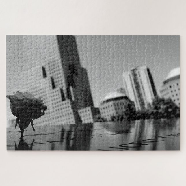 Puzzle Rose blanche du souvenir (Horizontal)