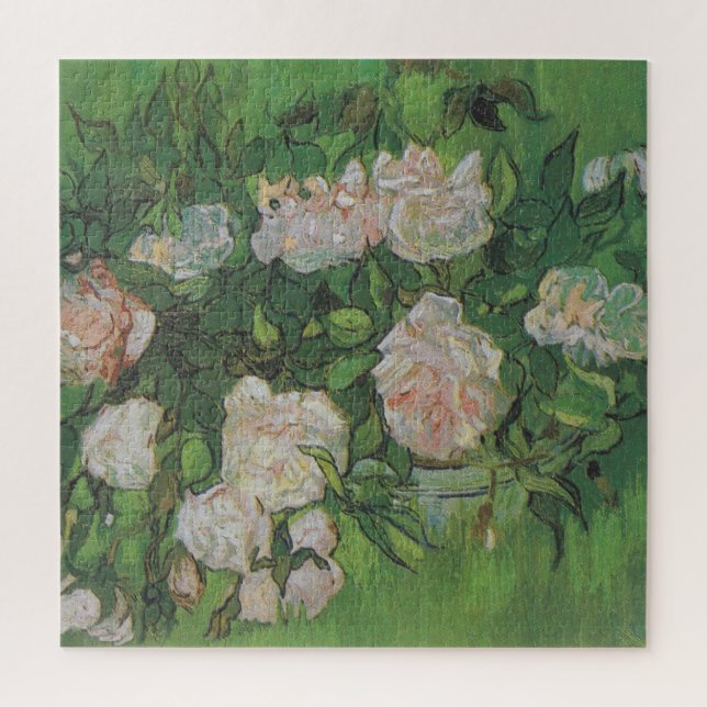 Puzzle Rose Bush par Vincent Van Gogh (Vertical)