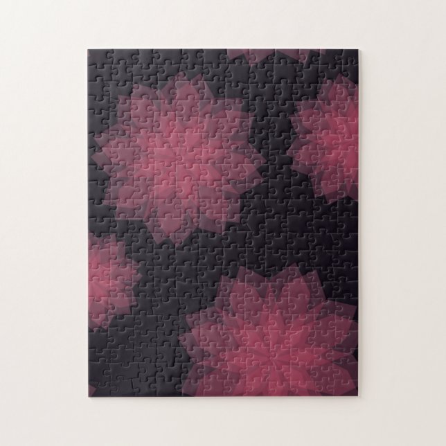 Puzzle Rose, cool, tendance, abstraction de fleurs modern (Vertical)