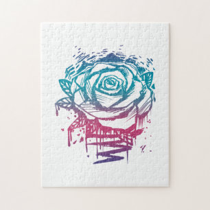 Puzzle Rose couleur de bonbons