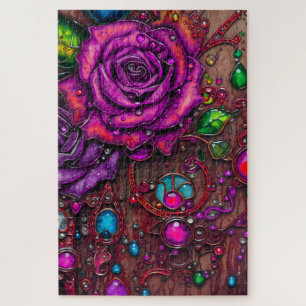 Puzzle Rose d'art