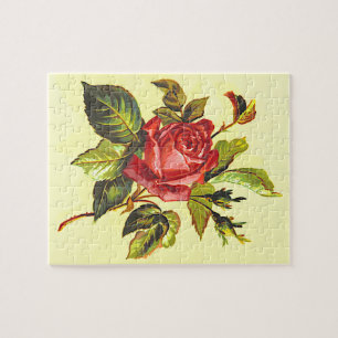 Puzzle Rose de style Vintage