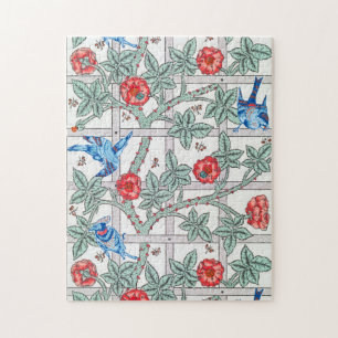 Puzzle Rose d'Escalades & Petit Oiseau, William Morris