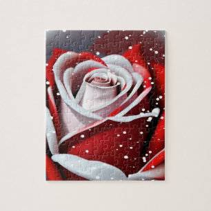 Puzzle Rose d'hiver