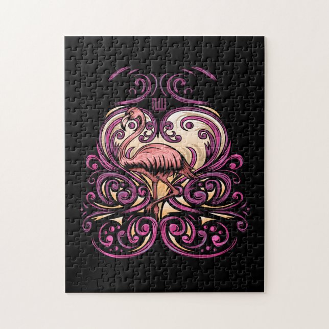 Puzzle Rose exotique (Vertical)