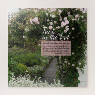 Puzzle Rose Garden Path Inspirational  Acrylic Print