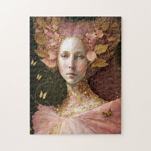 Puzzle Rose Gold Fairy Fae Femme Imaginaire Art