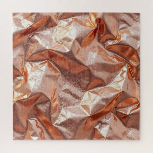 Puzzle Rose Gold Métal Froissé Luxe