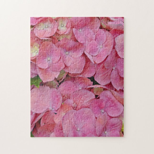 Puzzle rose Hydrangea Fleurs (Vertical)
