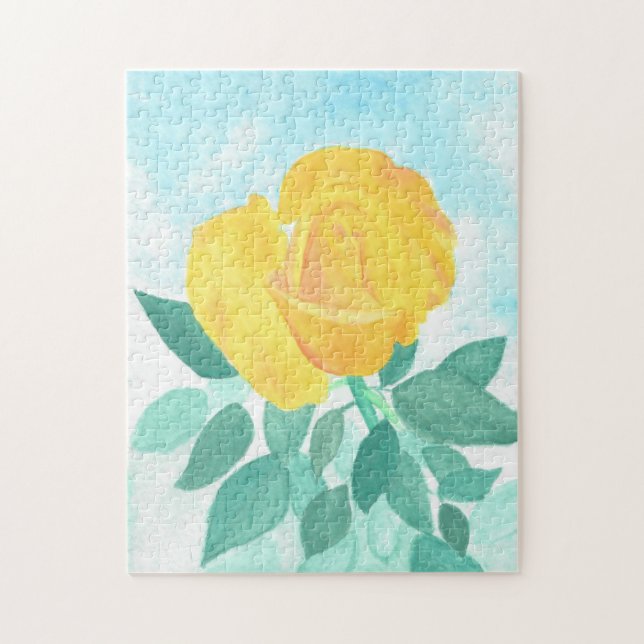 Puzzle rose jaune (Vertical)