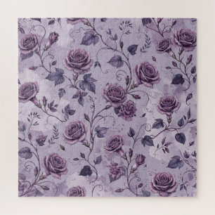 Puzzle Rose Lavande Poussiéreuse Teintes Rêveuses Florale
