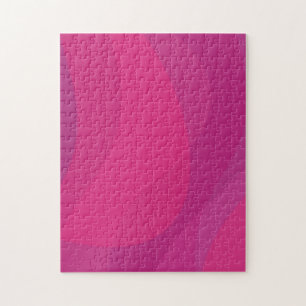 Puzzle rose, moderne, cool, tendance illustration ondulée