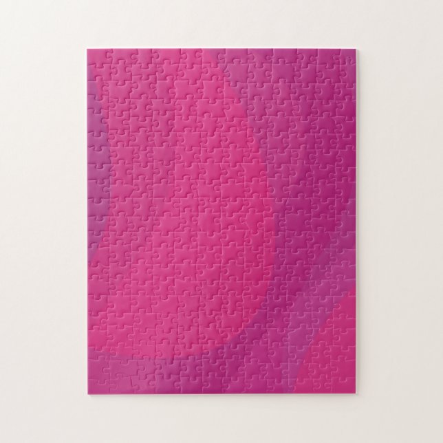 Puzzle rose, moderne, cool, tendance illustration ondulée (Vertical)