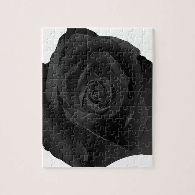 Puzzle Rose noir (Vertical)