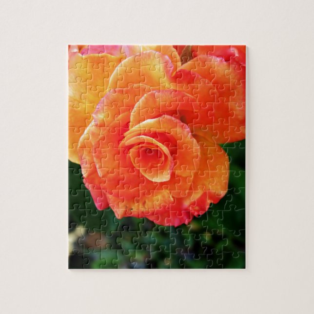 Puzzle Rose orange (Vertical)