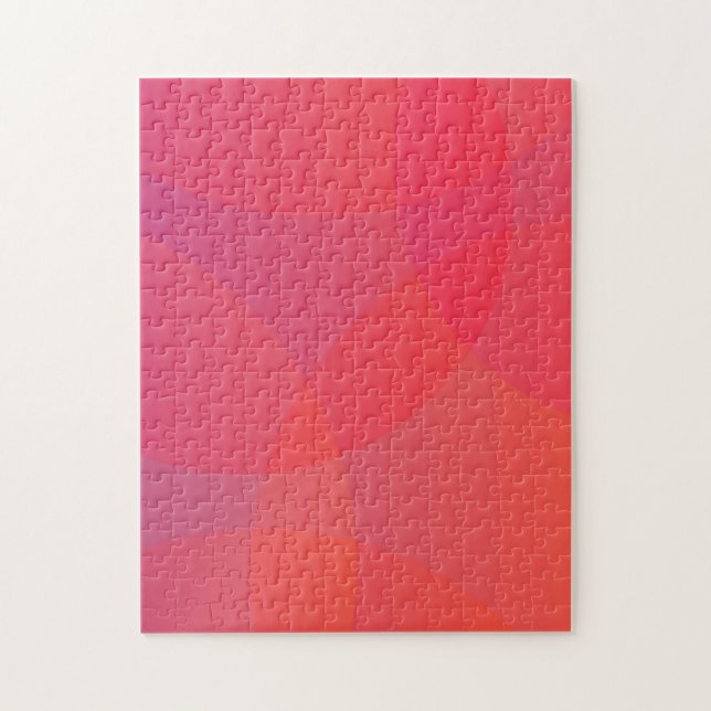 Puzzle rose, orange, moderne, simple, cool, art tendance (Vertical)