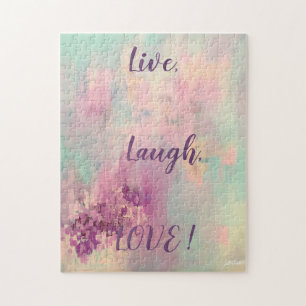 Puzzle Rose Pâle Abstrait