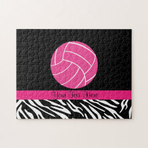 Puzzle rose personnalisé de volleyball