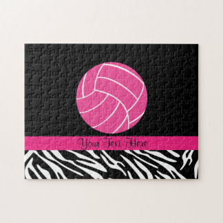Puzzle rose personnalisé de volleyball
