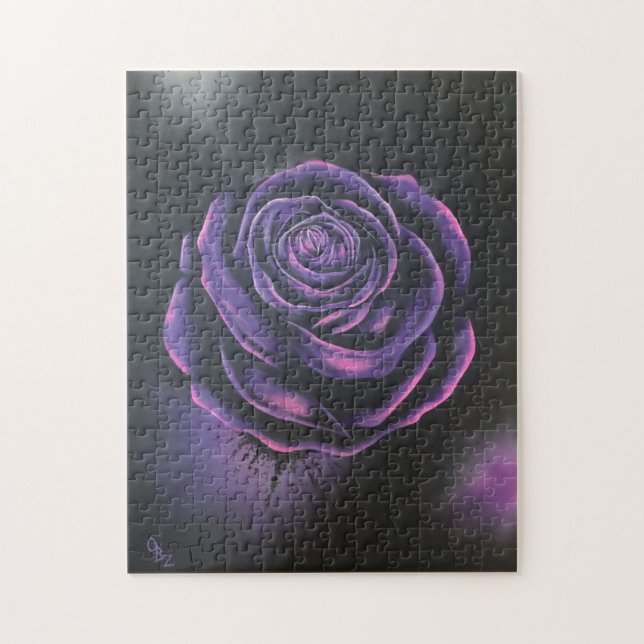 Puzzle "Rose pourpre" (Vertical)