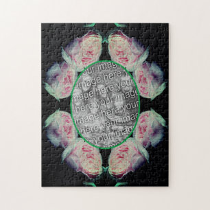 Puzzle Rose Roses Abstrait Cadre Ajouter Votre Photo