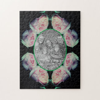 Puzzle Rose Roses Abstrait Cadre Ajouter Votre Photo