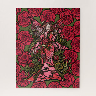 Puzzle Rose rouge