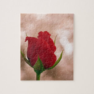 Puzzle Rose rouge simple