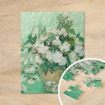 Puzzle Rose | Vincent Van Gogh<br><div class="desc">Rose (1890) de l'artiste post-impressionniste néerlandais Vincent Van Gogh. L'oeuvre originale est une huile sur toile représentant une vie morte de roses blanches contre un arrière - plan vert clair. Utilisez les outils de conception pour ajouter du texte personnalisé ou personnaliser l'image.</div>