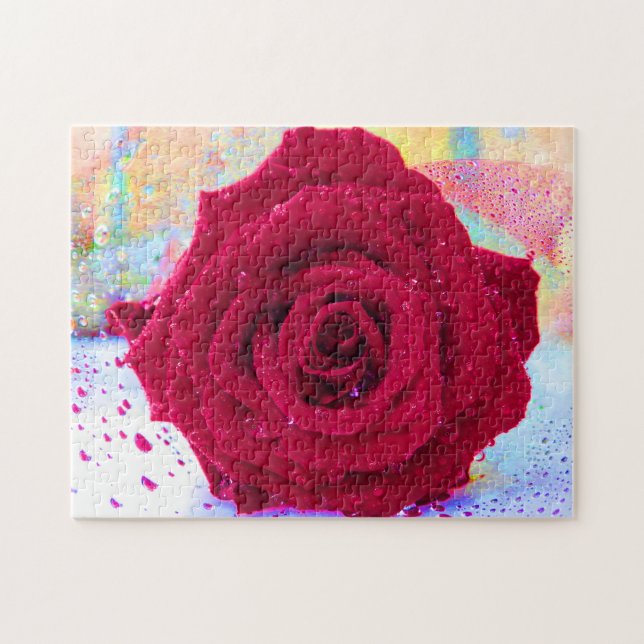 Puzzle ROSE WET 11 x 14 pouces (Horizontal)