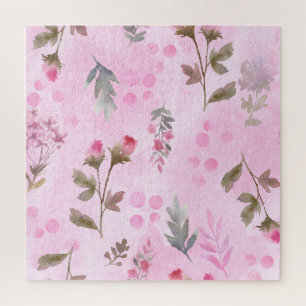 Puzzle Rosebuds, pois : floral d'été.