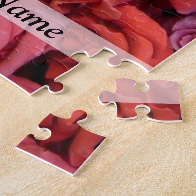 Puzzle Roses à fleurs roses (Côté)