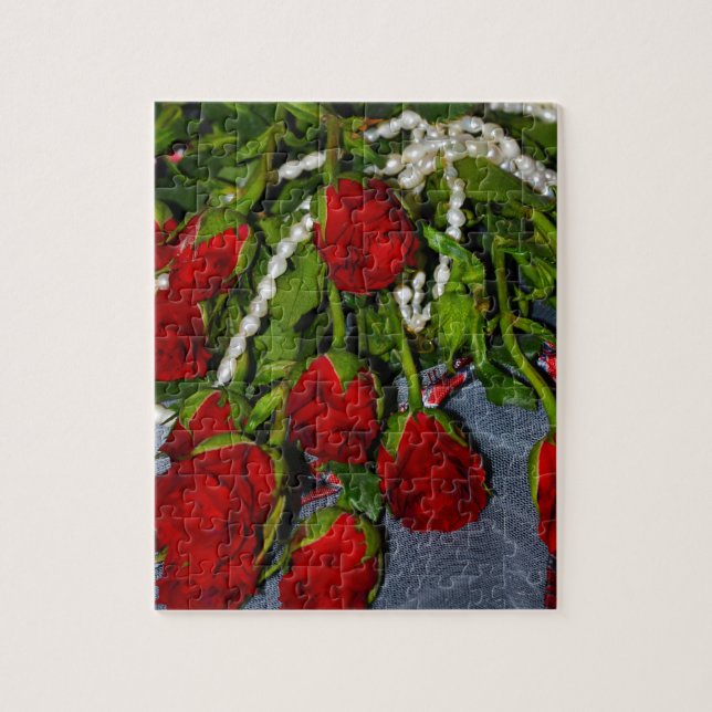 Puzzle Roses and Pearls (Vertical)