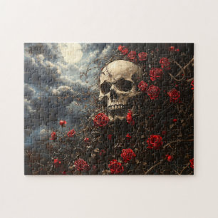 Puzzle Roses crâniens et criminels