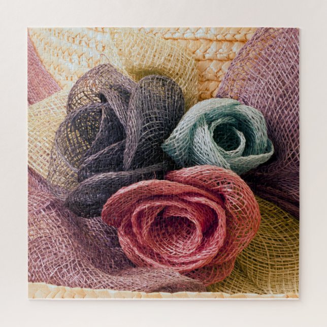 Puzzle Roses de la Raffie (Vertical)