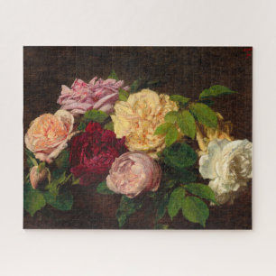 Puzzle Roses de Nice sur une table par Henri Fantin-Latou