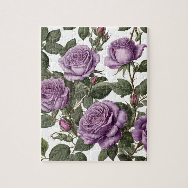 Puzzle Roses de Rose pourpre, (Vertical)
