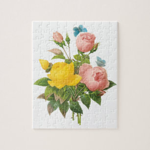 Puzzle Roses de thé à la rose vintage perse par Redoute
