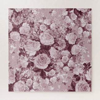 Puzzle Roses de thé : Motif Bouquet d'aquarelle.