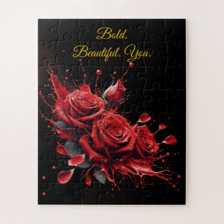 Puzzle Roses en fleur - Anniversaire élégant