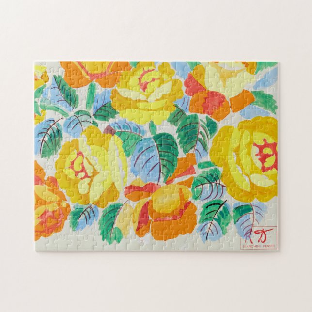 Puzzle Roses jaunes | Raoul Dufy (Horizontal)