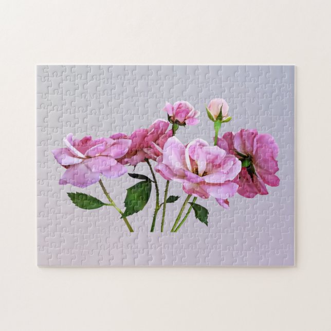 Puzzle Roses minuscules roses (Horizontal)