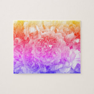 Puzzle Roses multicolores