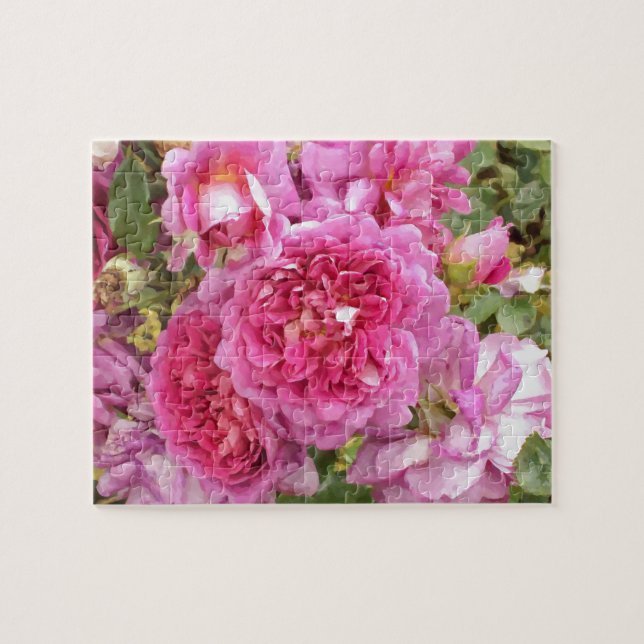 Puzzle Roses pour aquarelle roses (Horizontal)