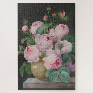 Puzzle Roses roses dans un vase - Pierre Joseph Redouté