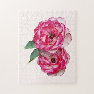 Puzzle Roses roses et blanches