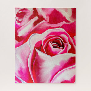 Puzzle Roses roses rose aquarelle art